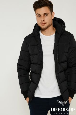 Threadbare Quilted Jacket With Hood